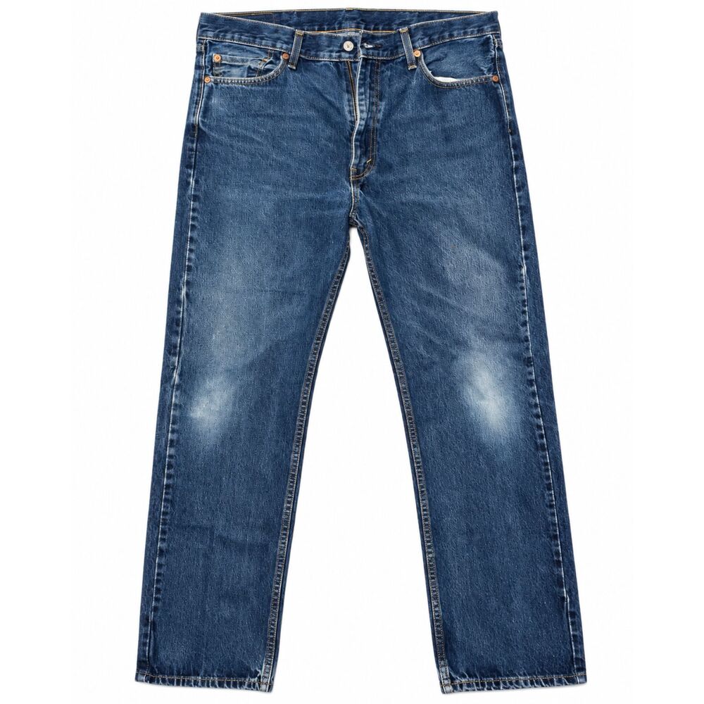 Levi’s 505 Regular Fit Men’s Jeans W40 L32 Dark Wash Straight Leg